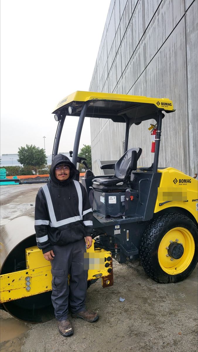 Technician working on a fleet truck